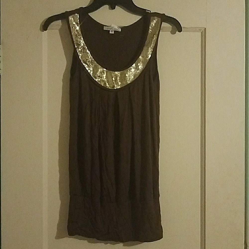 Moa Moa jeweled collared tank